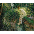 Репродукции на картини: Къпеща се в гората (1895) – Камий Писаро